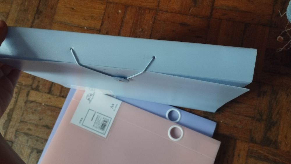 Arquivo capa plástico A4 pastel