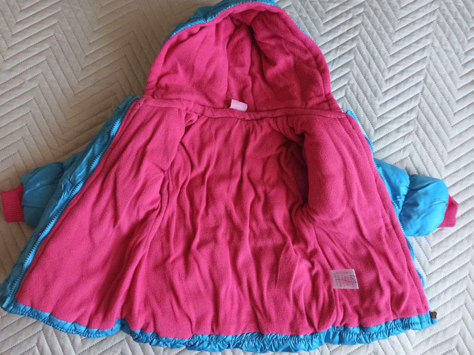 Kurtka r. 98-104 na zamek i rzepy