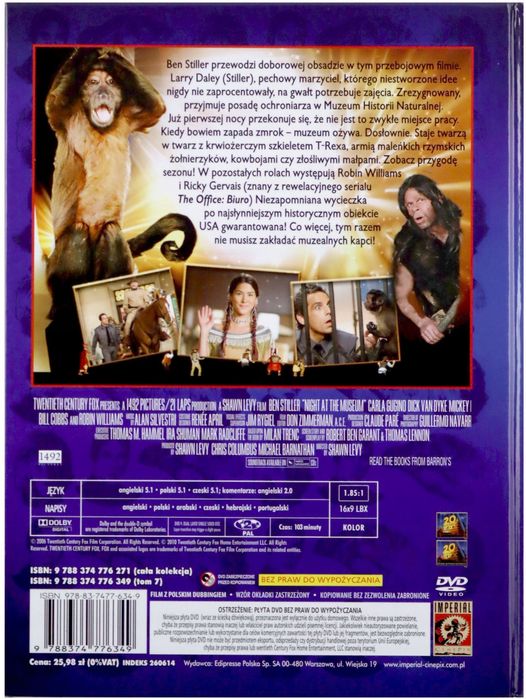 Film Noc W Muzeum Dvd