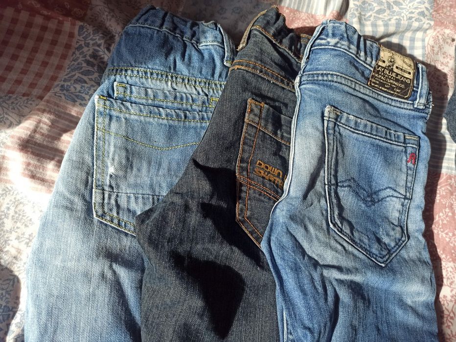 Jeansy dla chłopca 6-7-8 lat paka