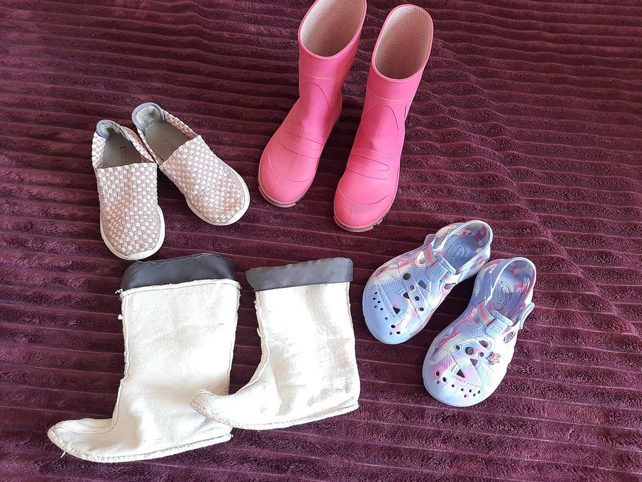 Резинові гумові чоботи кросівки гумачки braska для дівчинки мокасини