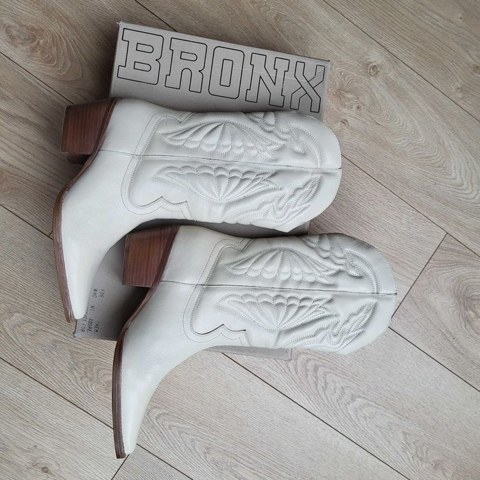 Bronx kowbojki skórzane rozm 42