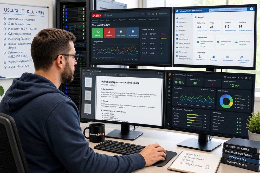 Obsługa informatyczna firm – outsourcing, serwery i sieci | Łódź i okolice