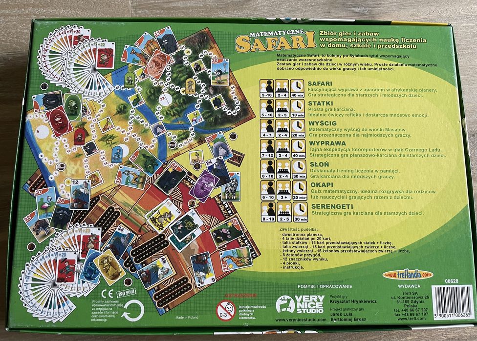 Gra planszowa Matematyczne Safari