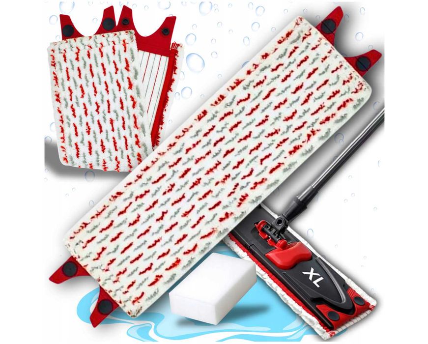 1x Wkład do Mopa Płaskiego Vileda XL Ultramax Ultramat 42cm + Gąbka