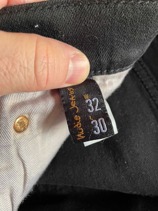 Nudie Jeans Tight Terry Everblack W32 L30