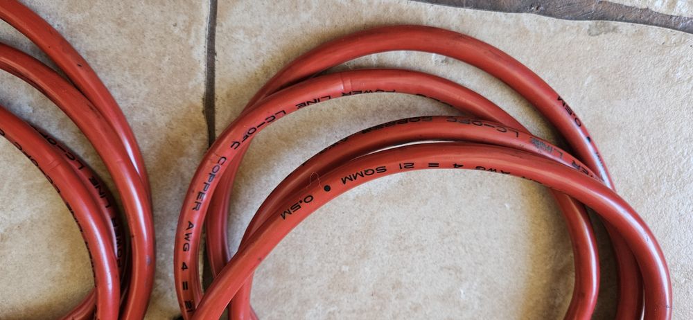 Kable sygnałowe 99,99% miedzi  Caliber, DLS średnica 25mm  zestaw.