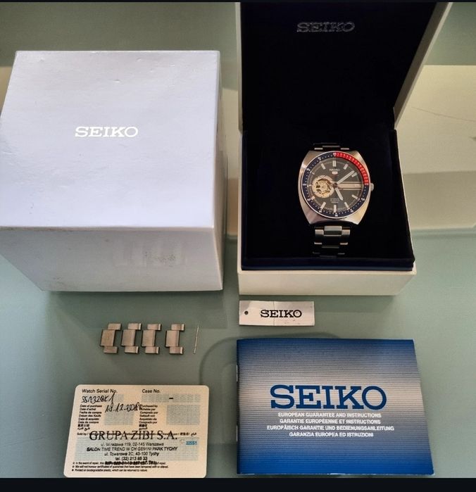 Seiko, SSA329K1, Open Heart, automatic, oryginalny, komplet, Time Tren