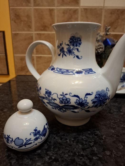 Сервиз посуда чайная пара Синий Лук фарфор  винтаж Германия