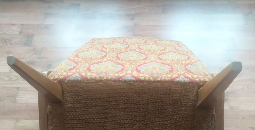 Fotel Art Deco Krzesło Sessel Rattan NRD PRL Vintage