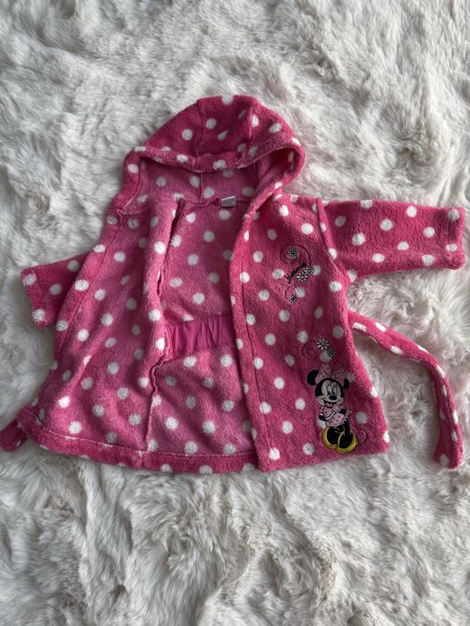 Szlafrok z myszką Mini Disney 68 cm 3-6 m