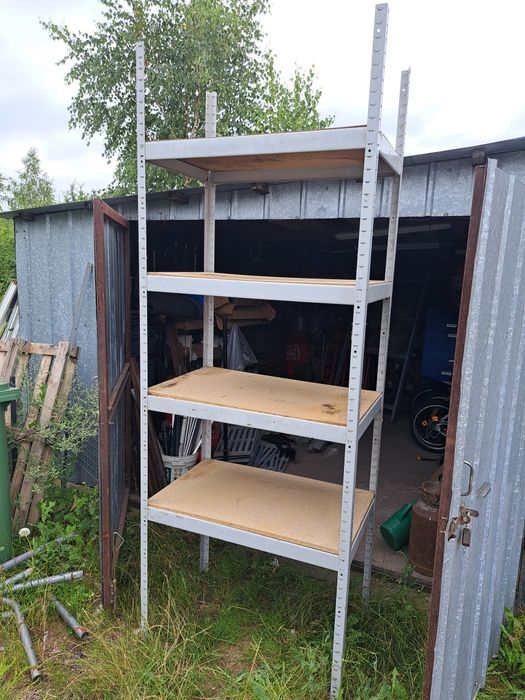 Regał magazynowych, garaż spiżarka