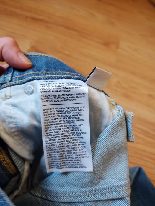 Dżinsowa spódnica trapezowa c&a midi nowa 34/36