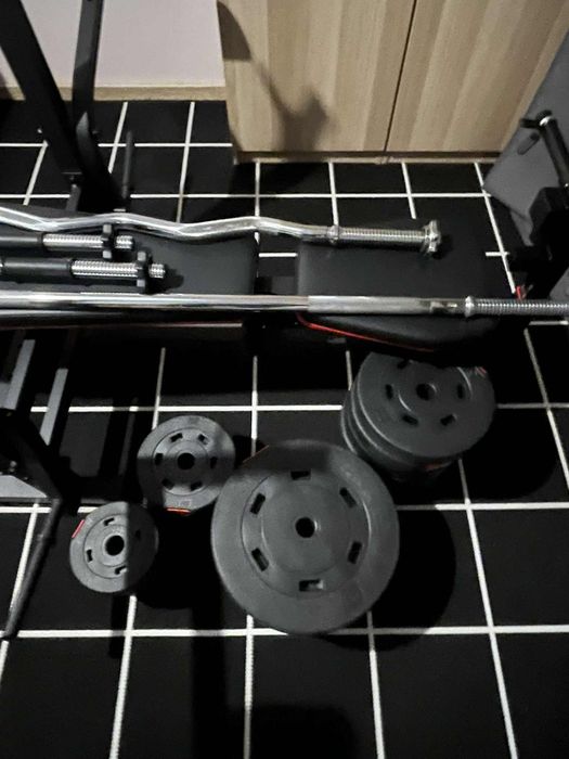 silownia domowa z wyciagiem + modlitewnik 105 kg obciazenia