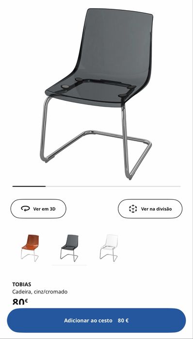 Cadeiras Cinzentas IKEA