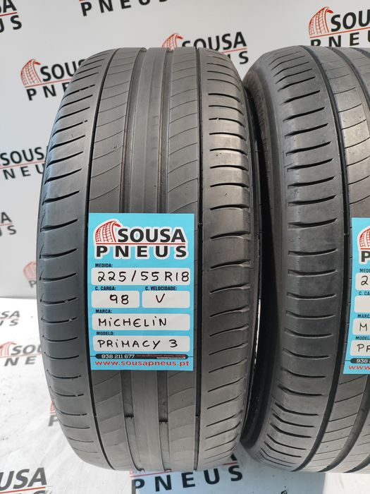 2 pneus semi novos 225-55R18 Michelin - Oferta dos Portes