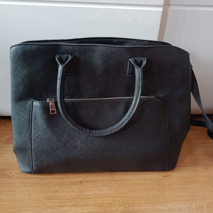 Torba elegancka shopper czarna