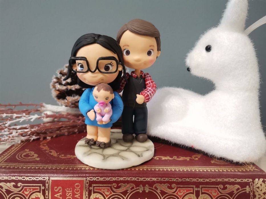 Famlia em BIiscuit- presentes criativos