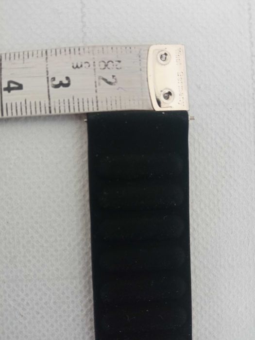 Karbowany dwustronny pasek magnetyczny do zegarka brąz - czarny