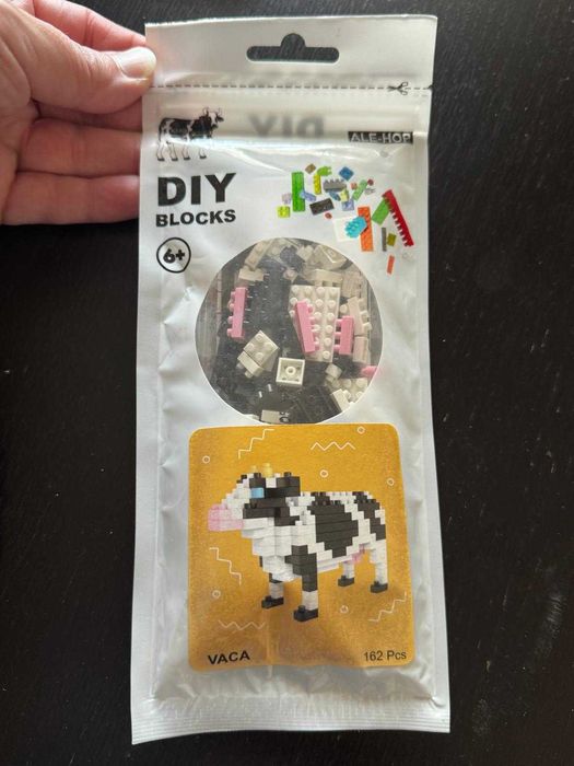Conjunto de construção de micro blocos Vaca