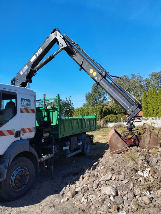 HDS wywrotka transport wywóz żuraw dźwig