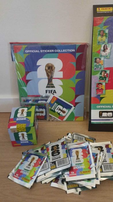 Caderneta Capa Dura + Update Set + Caixa Cromos + Saquetas - Mundial 2026 PANINI