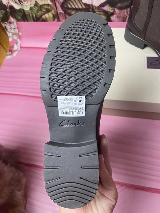 Ботинки кожаные Clarks