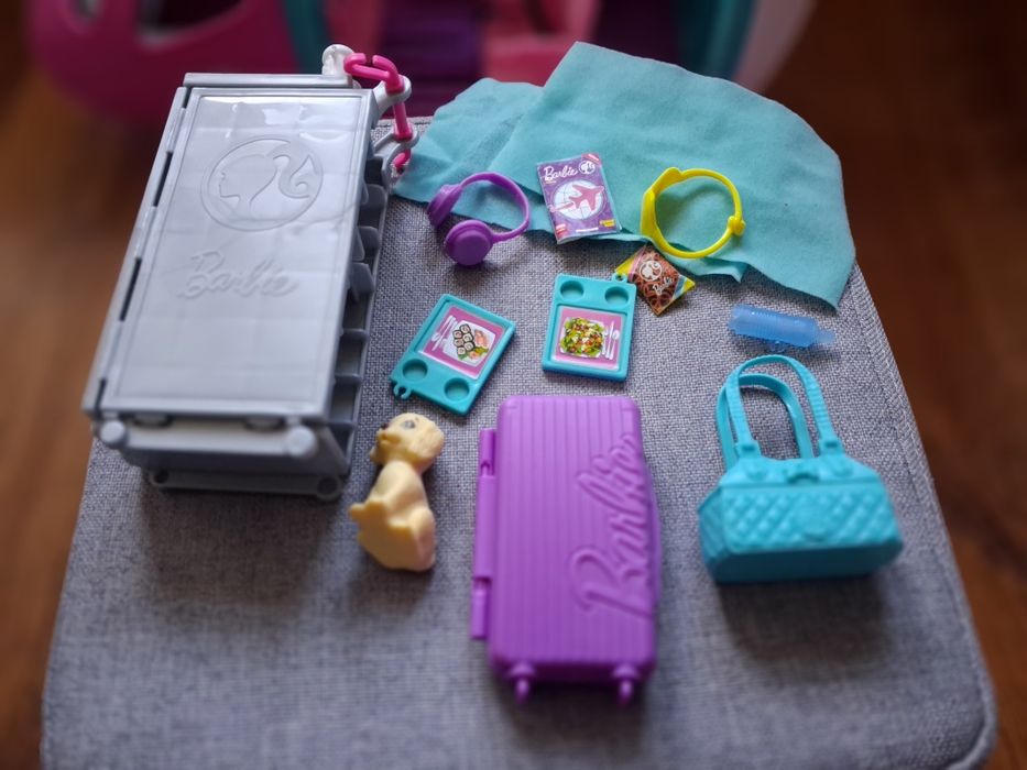 Samolot barbie + lalka i akcesoria