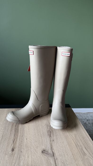 Kalosze Hunter Dark Beige