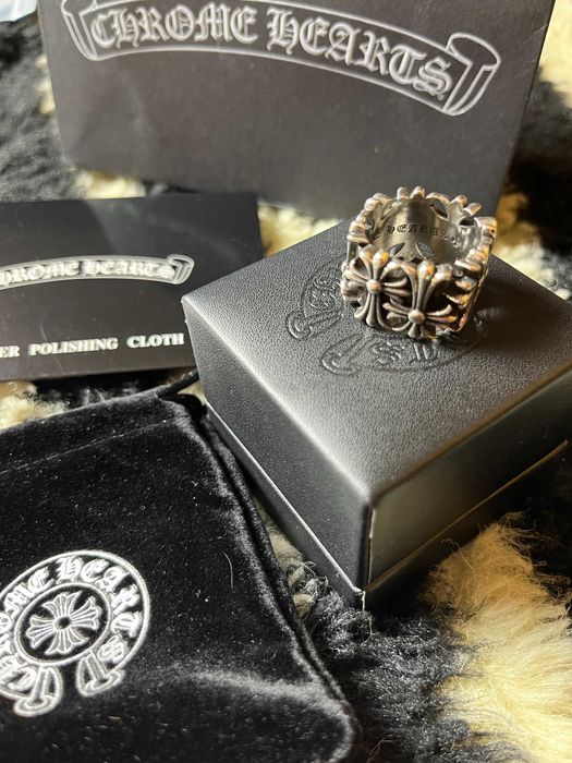 Chrome Hearts Square Cemetery Ring | Кольцо Хром Хартс Квадратное