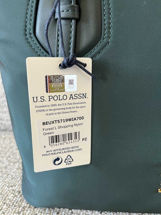 Damska Torba US Polo Assn kolor zielony (forest green)