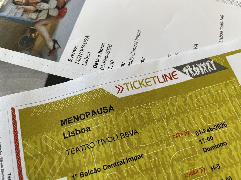 Bilhetes Espetáculo Menopausa