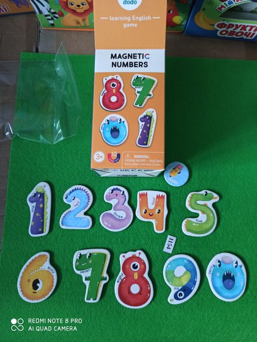 Набір овочі ферма зоопарк транспорт на магнітах магніти на холодильник