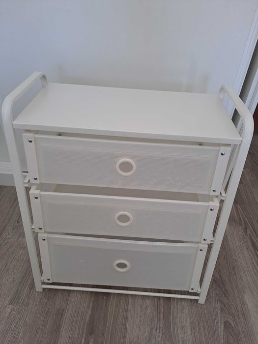 Cómoda c/ 3 gavetas branca