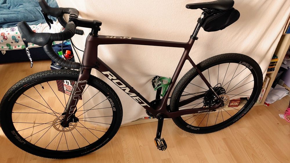 Rower gravel Romet NYK 1x11 SRAM APEX 58/XL | Full Carbon | stan jak nowy!