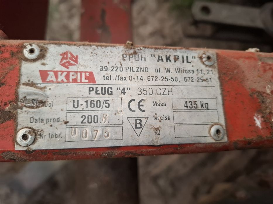 Pług  akpil  czh 350