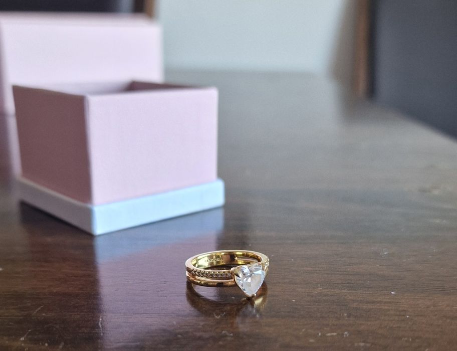 Anel Duplo Pandora (Revestimento a ouro 14K)