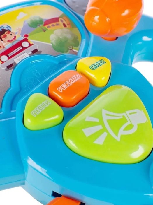 Детская развивающая игрушка музыкальный руль.Автотренажер.Кроха руль.