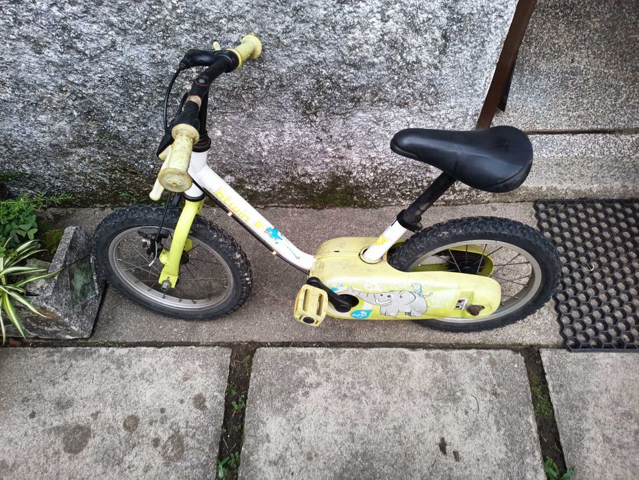 Bicicleta Decathlon antiga de criança roda 14