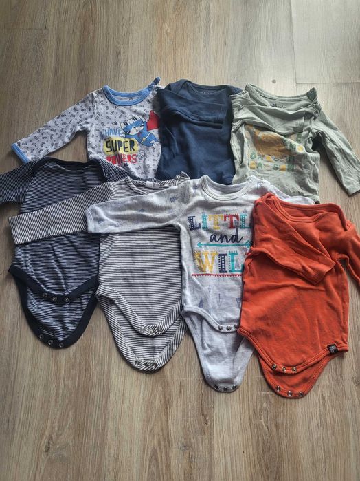 Body z długim rękawem chłopięce rozmiar 68