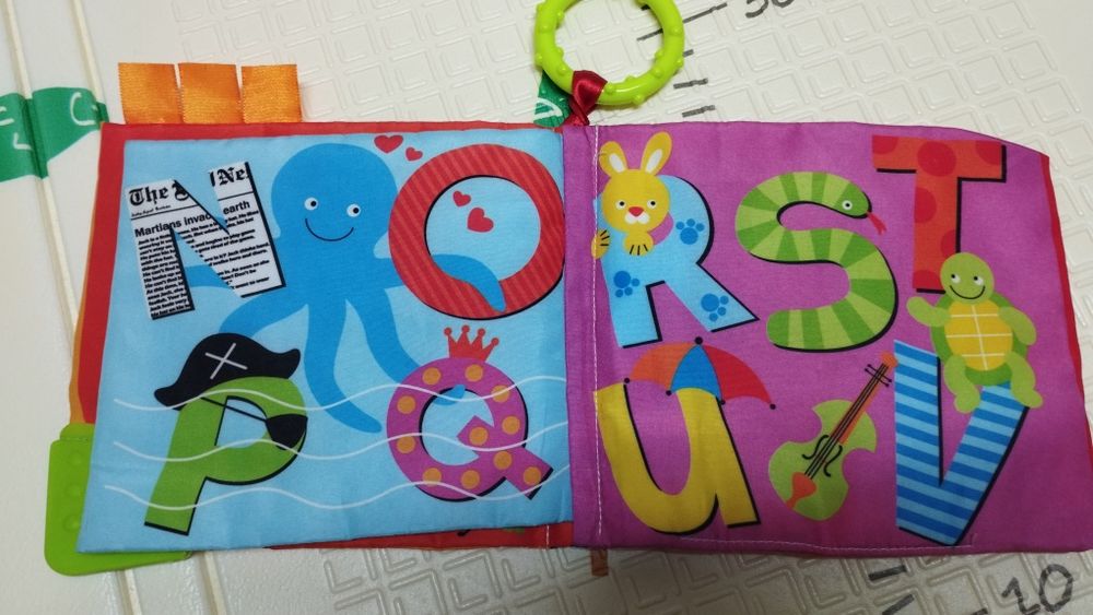 Livro para bebé com mordedor Playtex