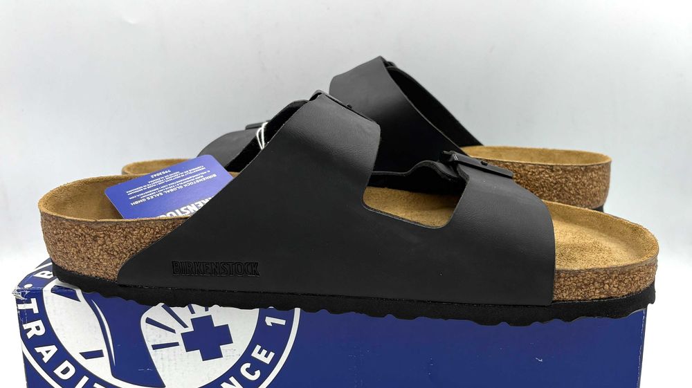 ‼️Nowe oryginalne klapki BIRKENSTOCK Arizona czarne 43 AZ 245 skóra