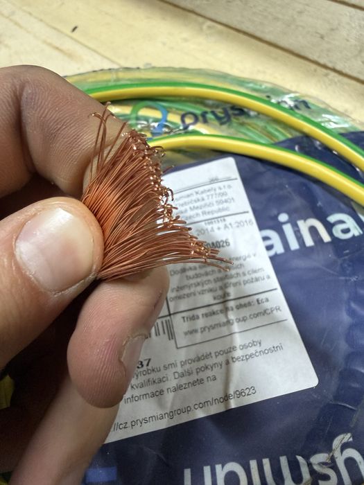 Кабель Мідний ПВ3 16мм Німецький Prysmian