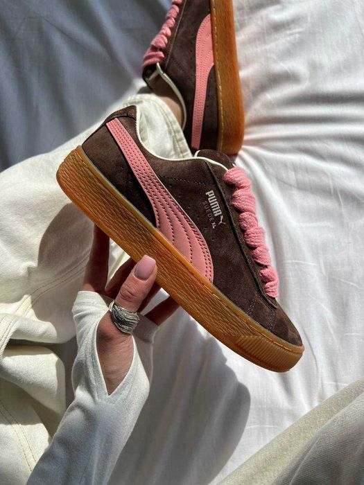 !SALE! Puma Suede XL Brown/Pink 36 37 38 39 40 41 пума суеде хл