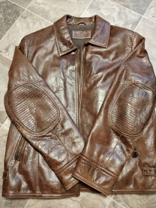 Firmowa skórzana kurtka MILESTONE