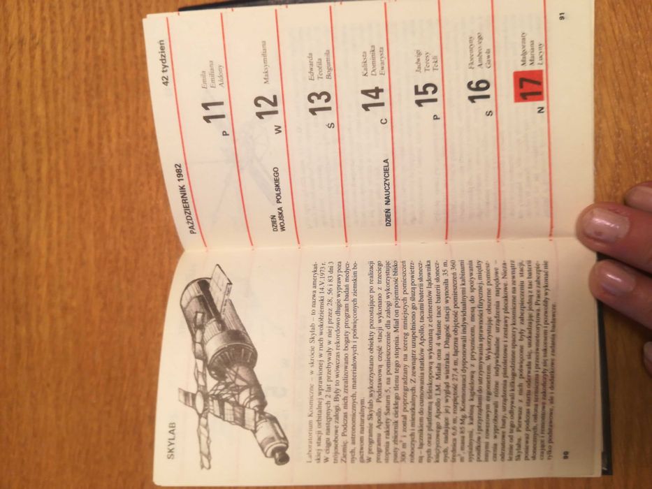 Kalendarz Młodego Technika z 1982r. PRL