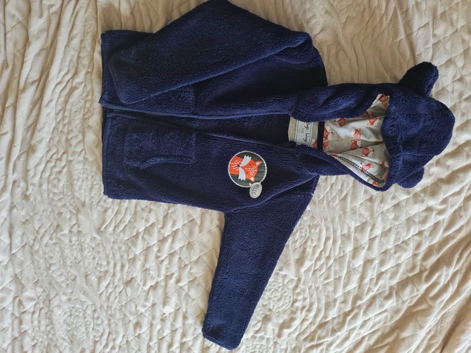 Bluza polar futerko kaptur z uszami r. 104 Bugs Hugs boy