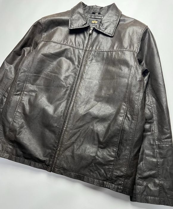 •Alpha Industries• Кожана куртка Leather jacket вінтаж vintage 90ті рокі