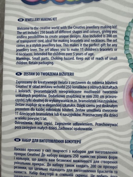 Zestaw do tworzenia biżuterii nowy