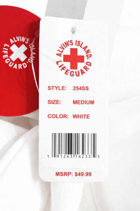 Bluza oversize Alvin 's Island Lifeguard rozm.M biała